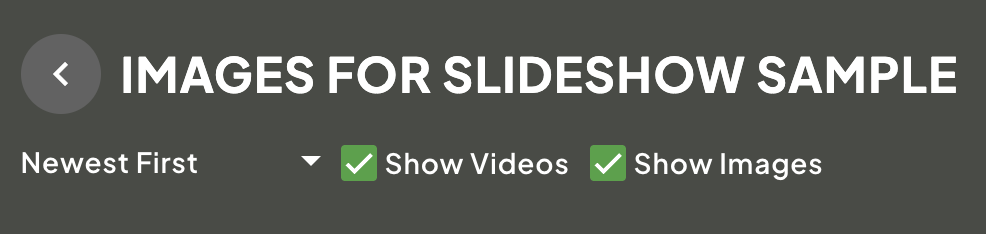 Image Filter Options
