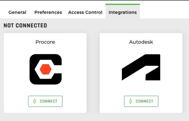 Integration Tab