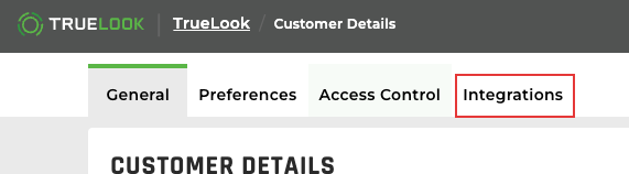 Customer Detail Tabs