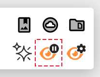 Jobsite Monitoring Pause Icon Zoomed