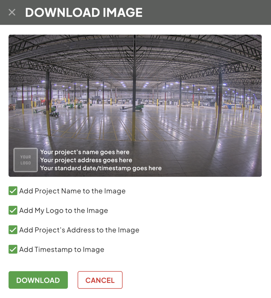 Download Image Window
