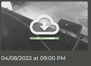 Security Recording Downloading icon